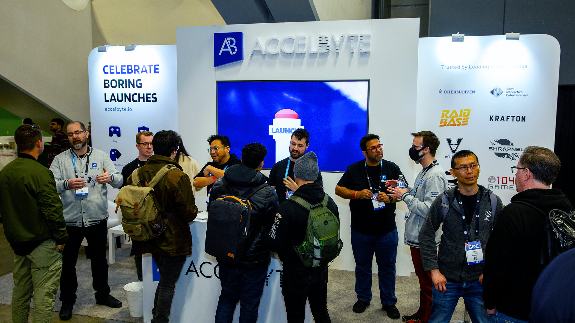 AccelByte's booth at GDC 2023 