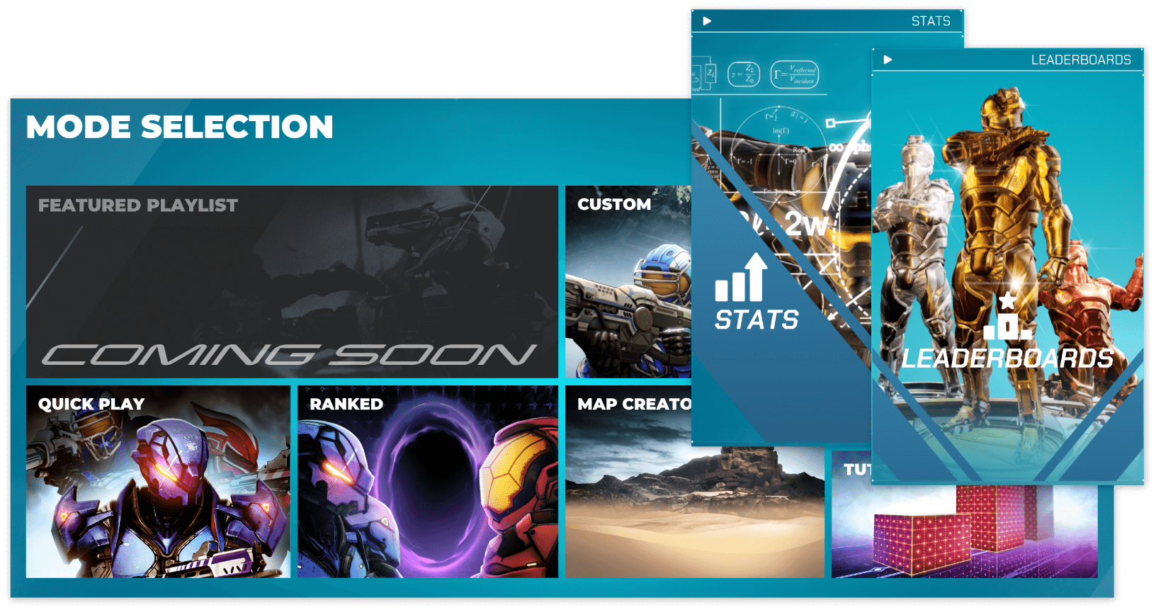 Mode-selection---stats---leaderboards