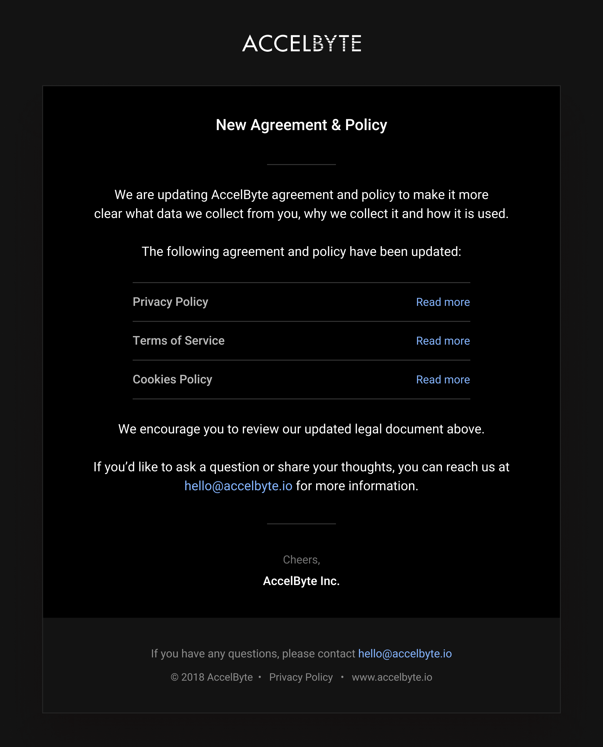 Enable Legal Agreement Constant Update to Your Video Game