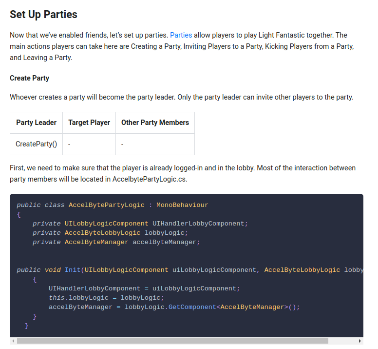 Adding/Integrating Game Lobby Party System to a Game Created in Unity Game Engine