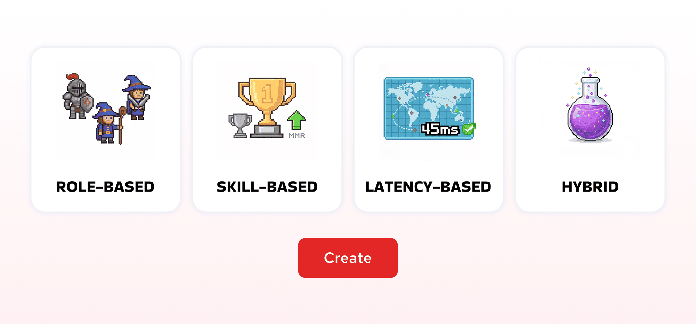 Multiple matchmaking types