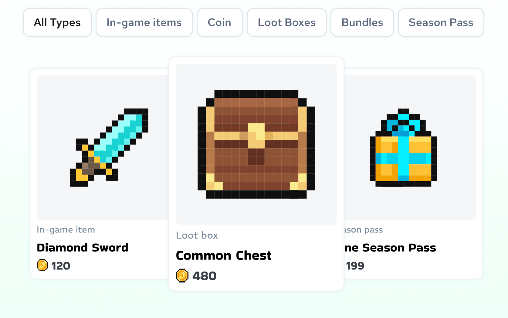 Support any in-game items