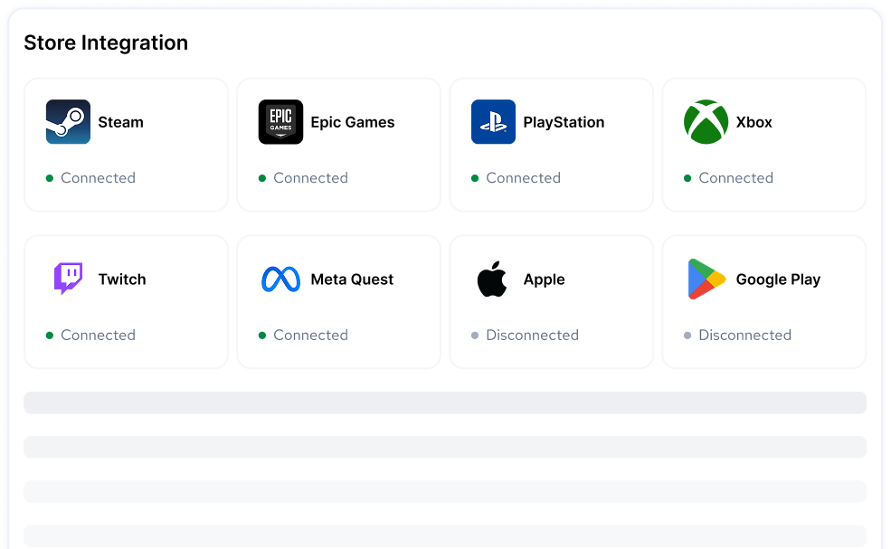 Third-party store integration